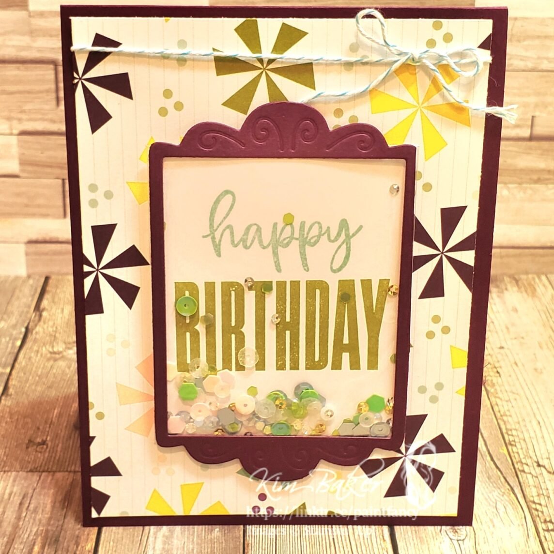 Birthday Faux Shaker Card