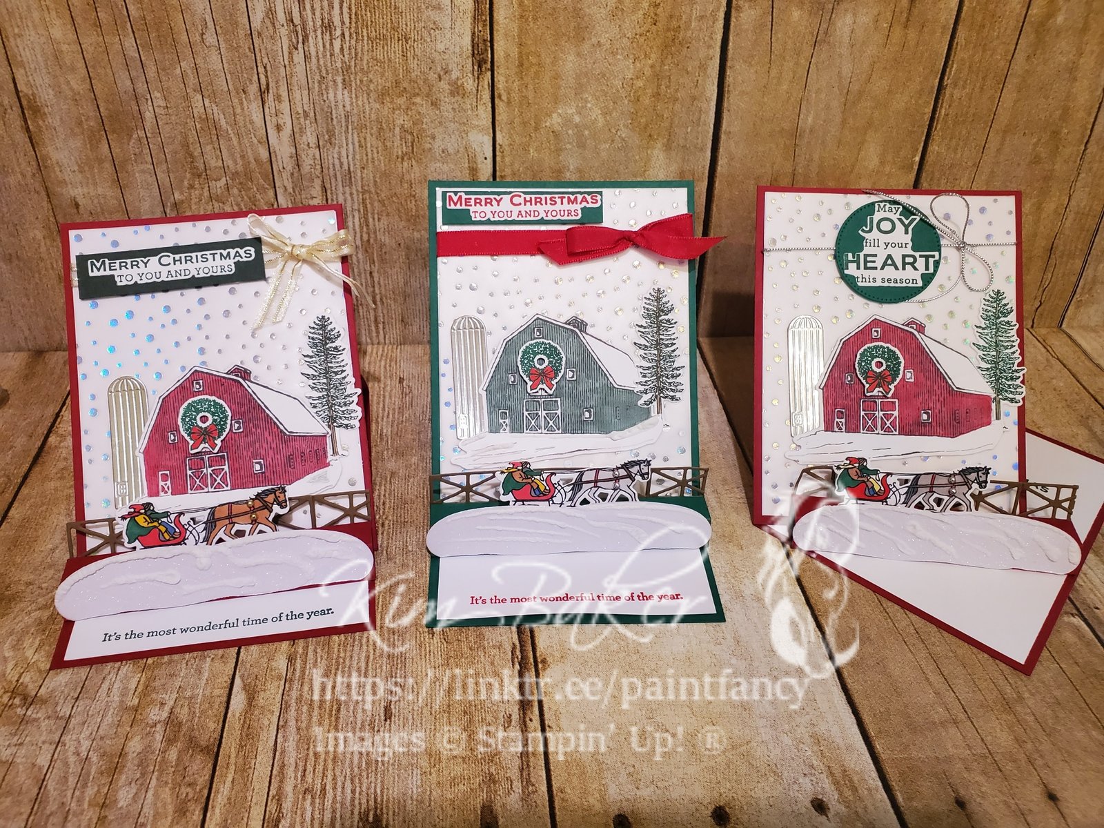 Christmas Barn Easel Card