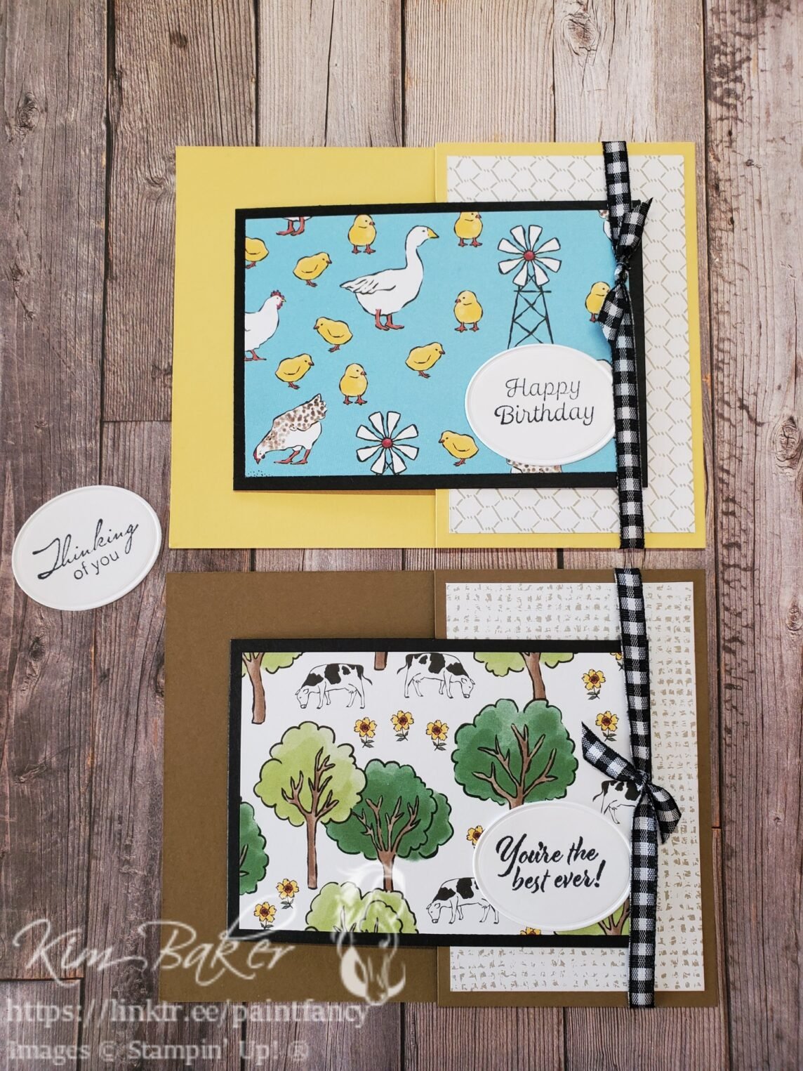 More On the Farm Joy Fold Cards