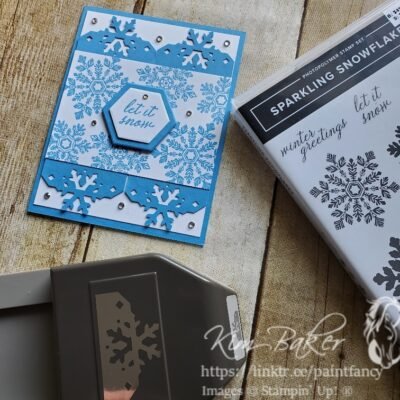 Sparkling Snowflake Swap Card