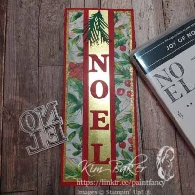 Joy of Noel Slimline Card with Measurements, Stampin’ Fun & A Seasonal Sale November 14-16.