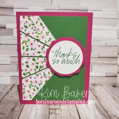 Easy Sunburst Card with Measurements