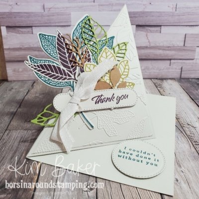 Changing Leaves Angled Easel Card