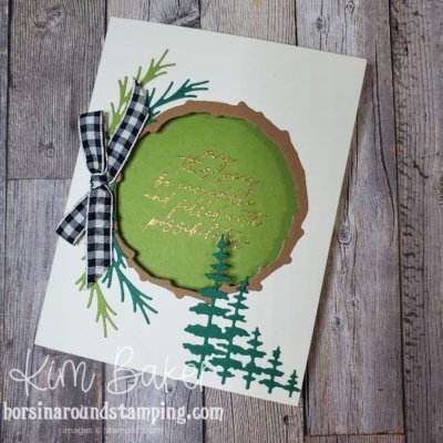 Encircled in Nature Shoebox Swap Card