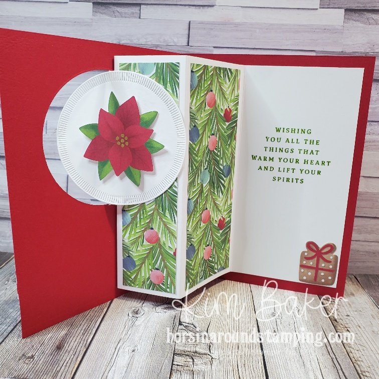 fully open swing  festive card