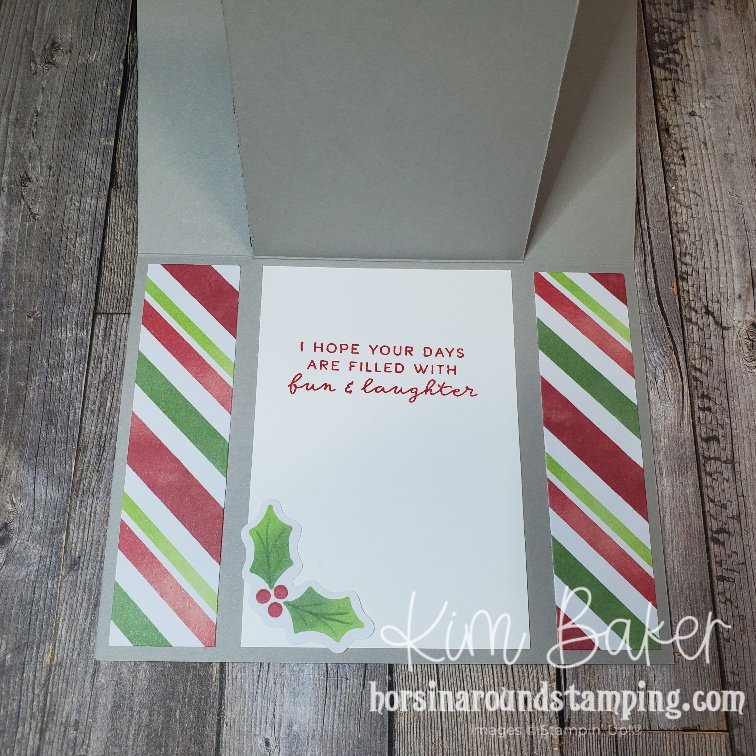 A little bit festive fireplace spanner card inside