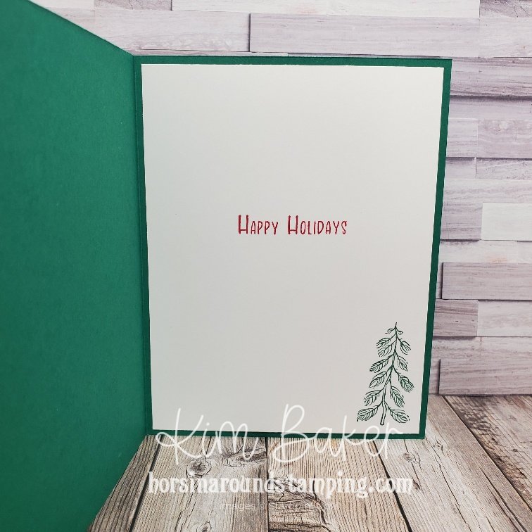 Happy Holidays inside card