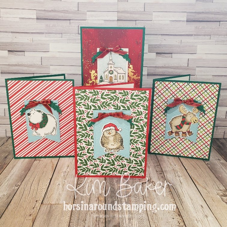 4 cards showing sketch #7