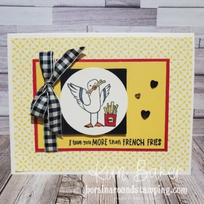 Friendly Seagulls French Fry Card