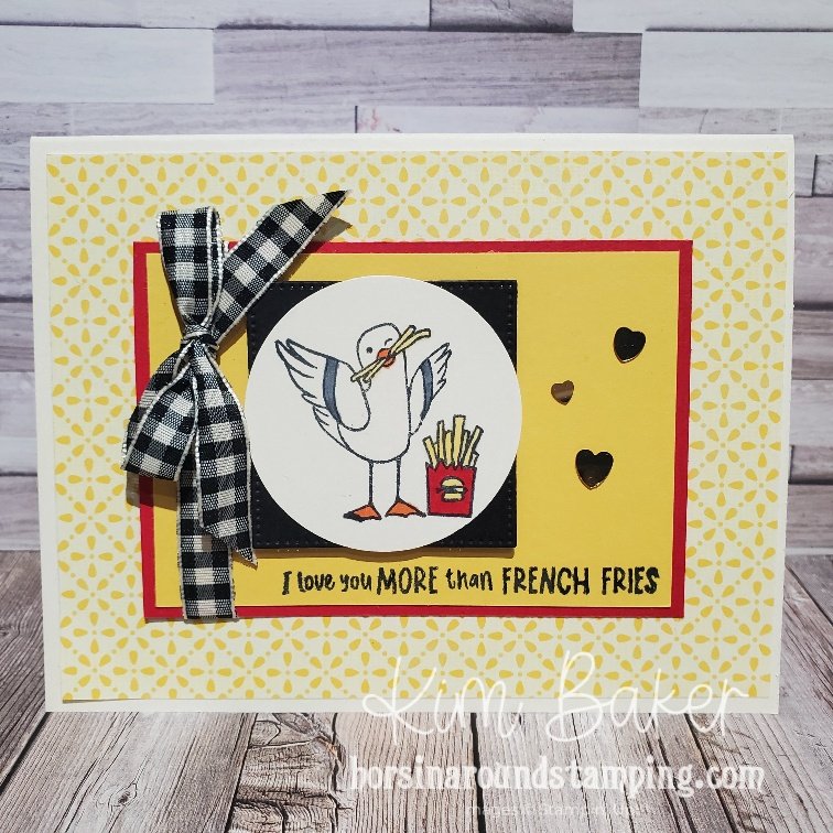 Friendly Seaguls French Fry card