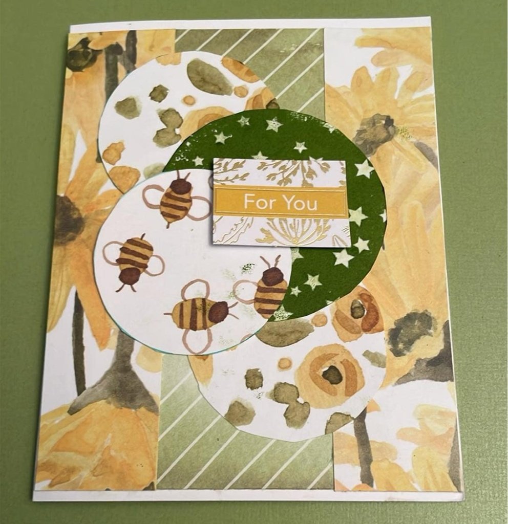 Pattie Toners bee card sketch 12