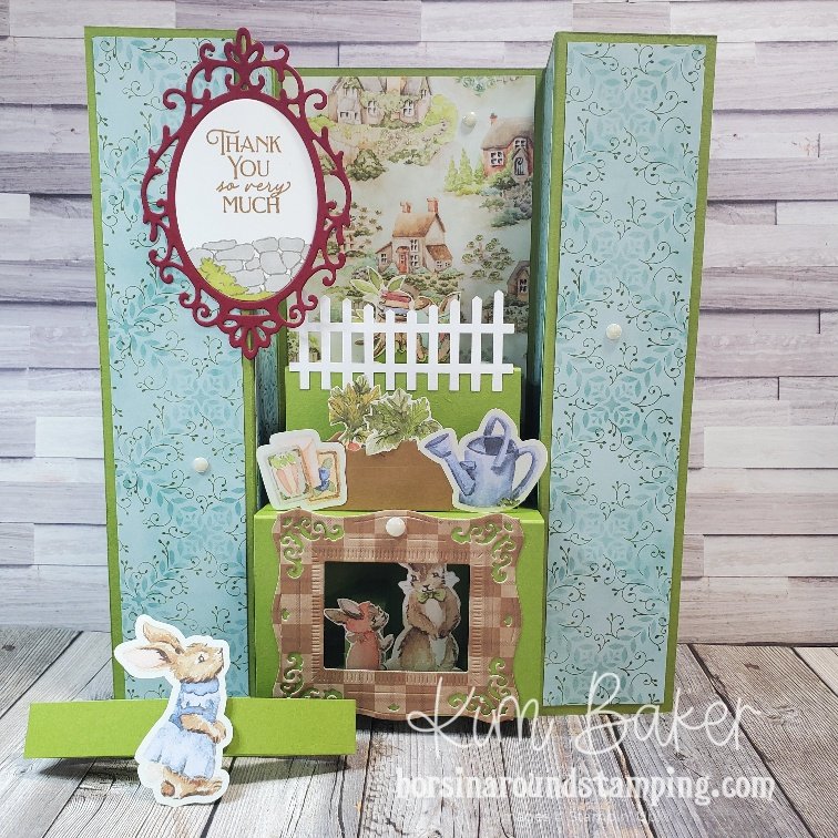 Slimline Storybook Friends Cube Card front view