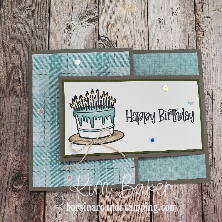 flip flap card masculine birthday flat for mailing