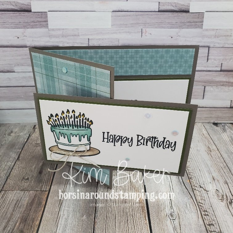 flip flap card masculine birthday front view