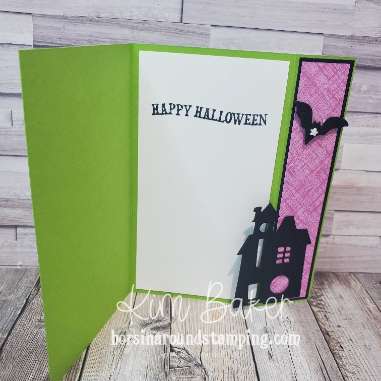 Side Latch Halloween Card inside