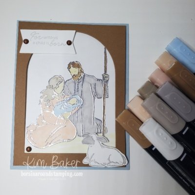 A Child is Born Silver Embossed Card