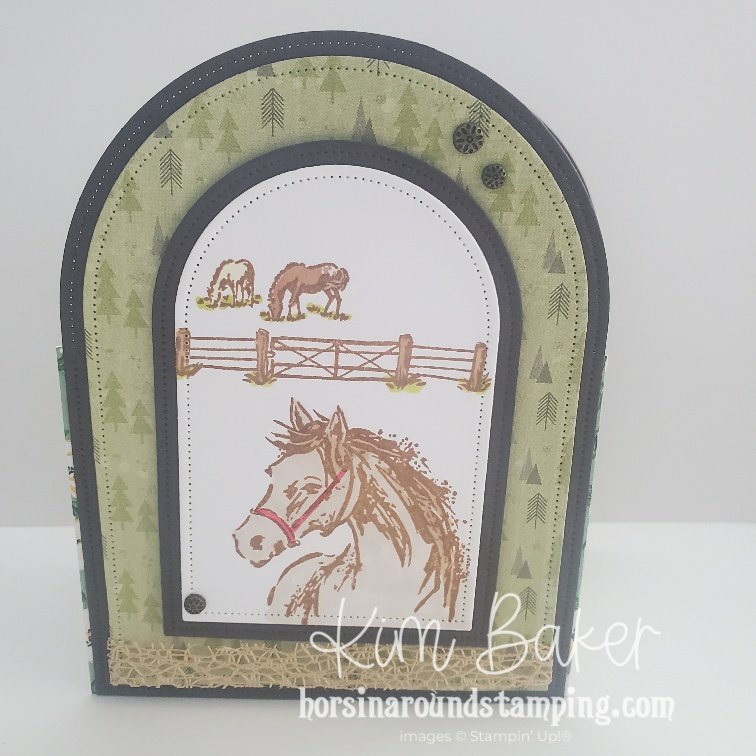 unbridled horse triple arches card front