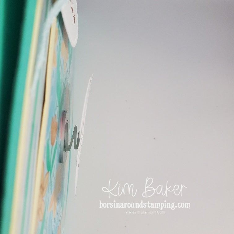 Easter overlapping gate fold card wobble