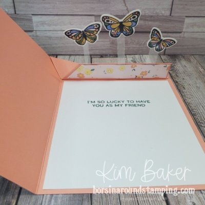 butterfly pop ups inside card
