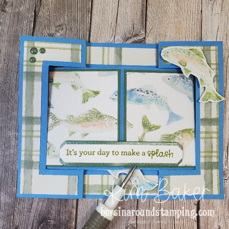 Waterside retreat double swing card front