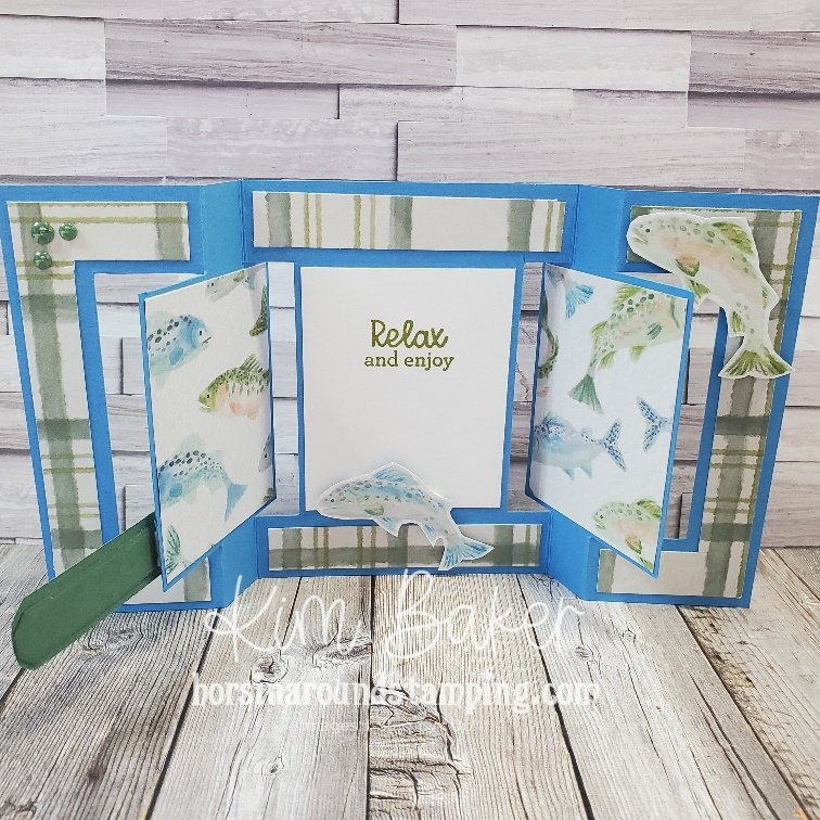 Waterside retreat double swing card open