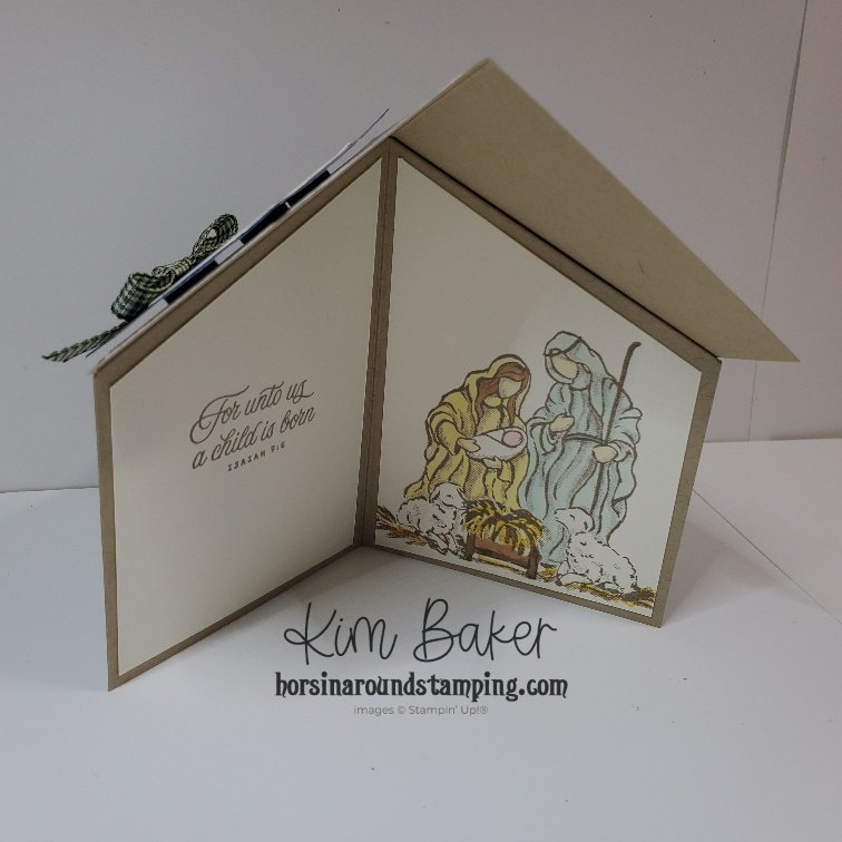 house stable card inside view