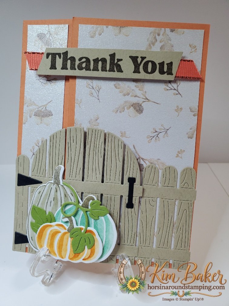 Side latch pumpkin gate card front