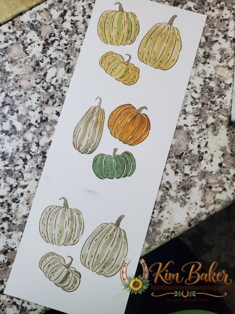 Pumpkins after using the masks with blending brushes